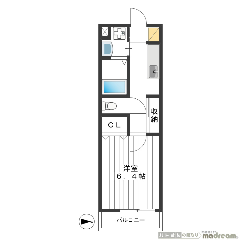 カイトシオン大岡山 間取り図