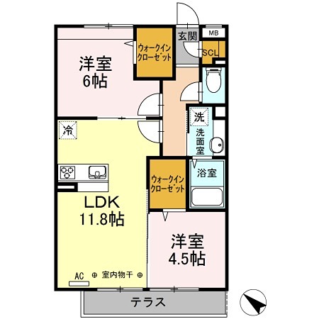 エクレール原宿 間取り