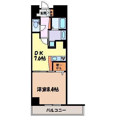 カスタリア新栄Ⅱ 間取り図