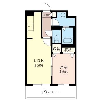 ボーフルーヴナガセ 間取り