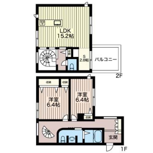 Ｌａ　Ｖｉｌｌａ　ＯＩＳＯ　Ａ 間取り