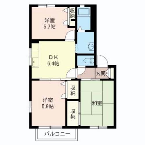 クレスト広田Ⅲ 間取り