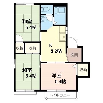 滝の沢コープタウンD 間取り