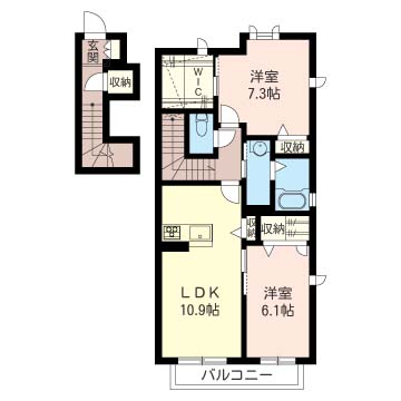 クレスト広田Ⅴ 間取り