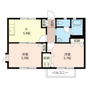 クローバーⅢ 間取り