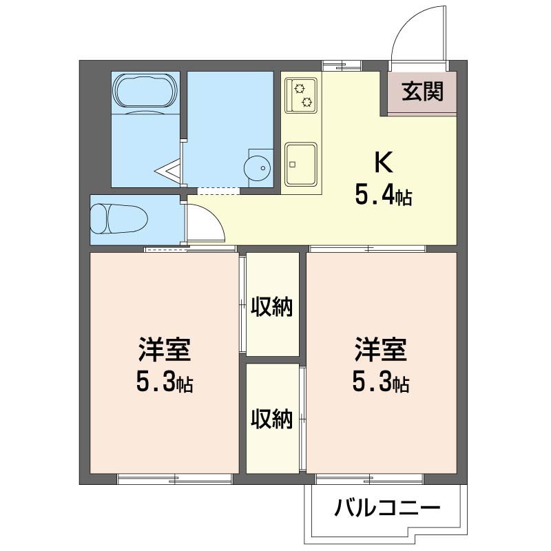 旭ハイツⅡ 間取り