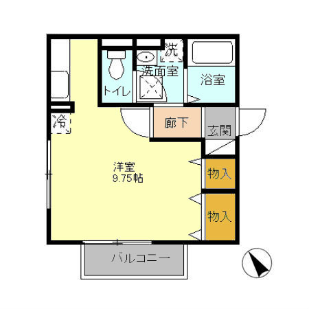 グリーンコテージD 間取り