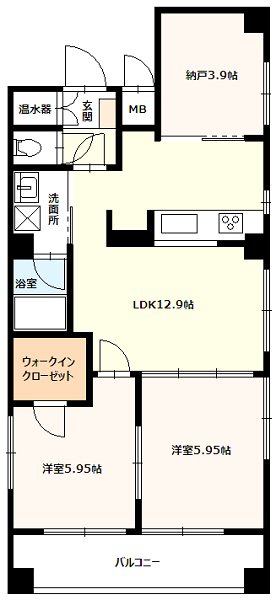ＡＸＩＡ　Ｂ．Ｌ．Ｄ 間取り