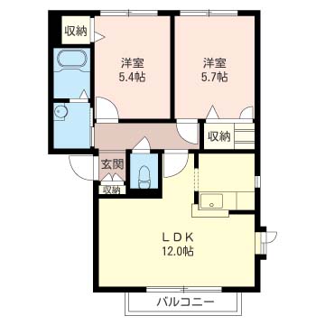 ニューハイムＢ 間取り