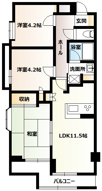 クリオ中央林間壱番館 間取り