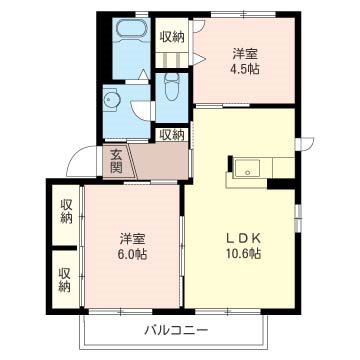 カサベルデ赤坂Ａ 間取り