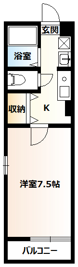 リヴェール（東大竹） 間取り
