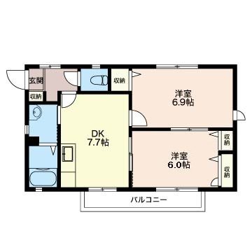 ガーデンハイツ遠藤 間取り