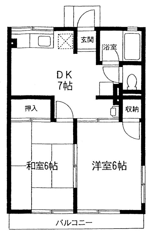シティハイム ヒカリハイツＢ 間取り