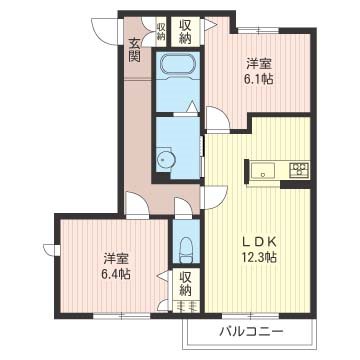 Ｇｒａｎｄ　Ｃｈａｌｅｔ　Ⅰ 間取り