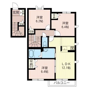 Ｇｒａｎｄ　Ｃｈａｌｅｔ　Ⅰ 間取り