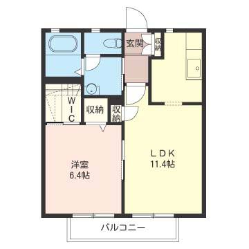 サニーヒルズ 203号室 間取り