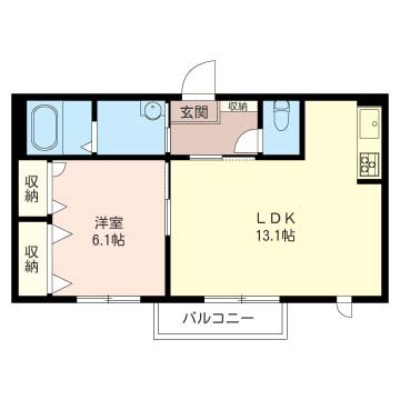 ボナールB　 202号室 間取り