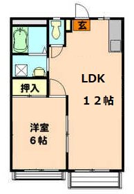 サンステージ今泉 206号室 間取り