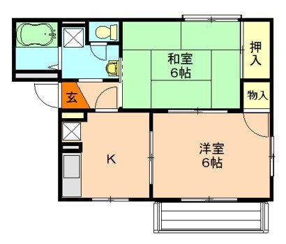 タケヤマハイツＪ 201号室 間取り