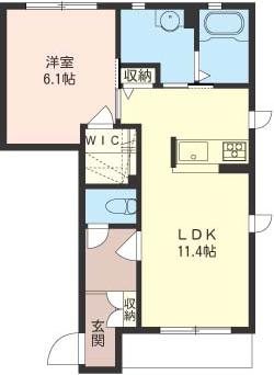 estella gardenⅡ 101号室 間取り