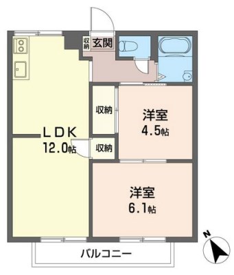 コーポトートーA 202号室 間取り