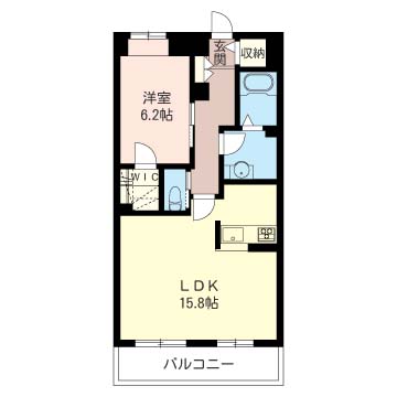 リベーラ岸町 202号室 間取り