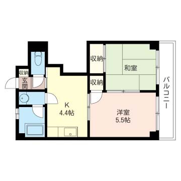 パープルマンション 302号室 間取り
