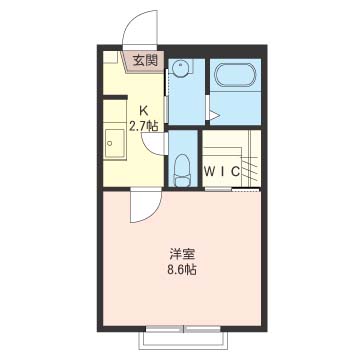 カムランド 203号室 間取り