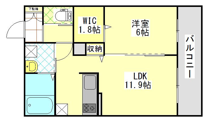 フォンターナ壱番館 205号室 間取り