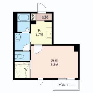 フラッツ・ブルーム 102号室 間取り