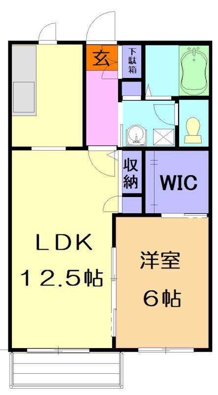 フィオーレⅡ 202号室 間取り