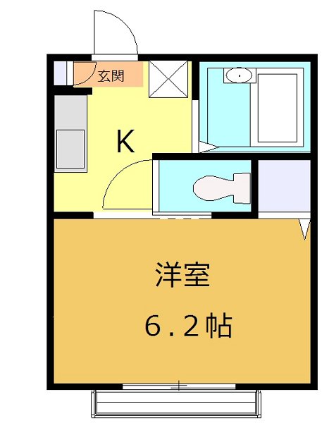 ヴィラガーデニアＢ 101号室 間取り