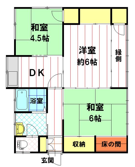 中島アパート 間取り