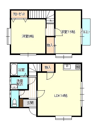 茨城県牛久市上柏田２丁目 間取り