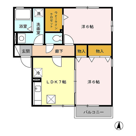 茨城県稲敷郡阿見町中央５丁目 間取り