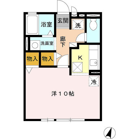 茨城県稲敷郡阿見町住吉２丁目 間取り