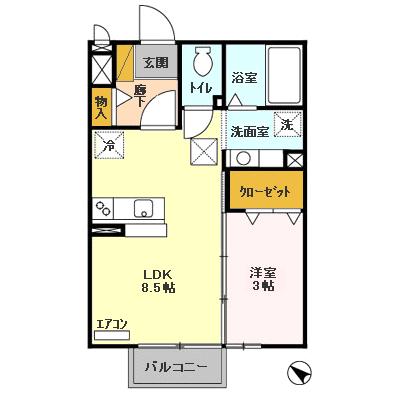 茨城県土浦市港町２丁目 間取り