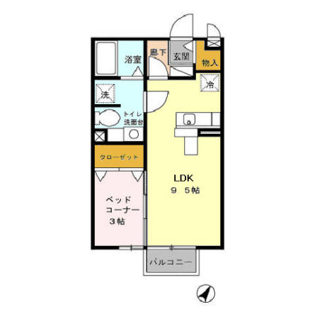 茨城県稲敷郡阿見町うずら野１丁目 間取り