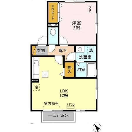 茨城県稲敷郡阿見町うずら野４丁目 間取り