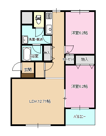 茨城県牛久市栄町６丁目305 間取り