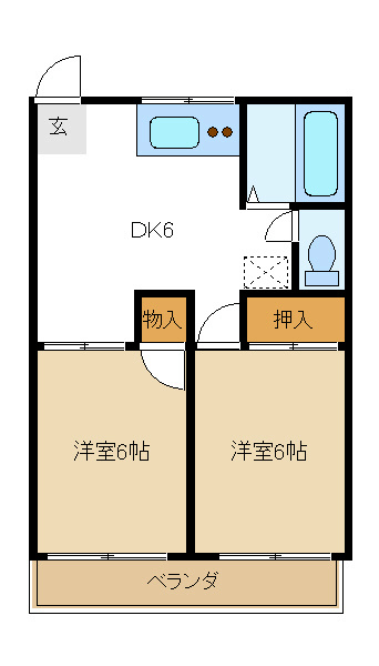 サンセリテ朝山（マンスリーマンション）　 間取り