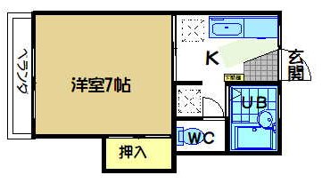 コーポシューエイ 203号室 間取り