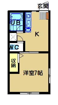 ロイヤルハイツ壱番館Ａ棟 103号室 間取り