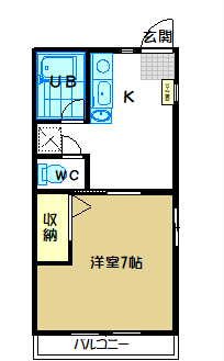 ロイヤルハイツ壱番館Ａ棟 203号室 間取り