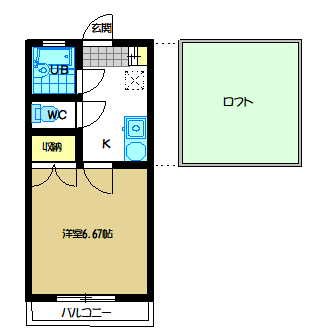 サントノーレ相原 103号室 間取り