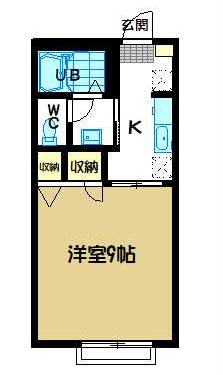 アンジェス 103号室 間取り