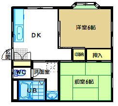 サンライズ・ヴィレッヂⅠ 101号室 間取り