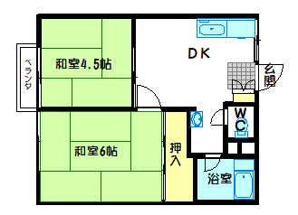 パナハイツ佐藤 203号室 間取り