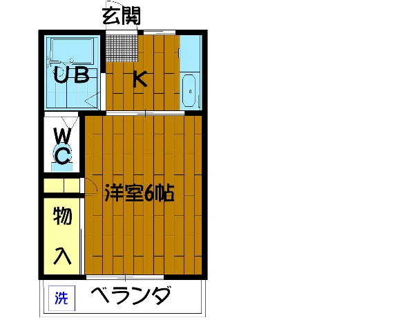 プラムハイム市川Ⅰ 207号室 間取り